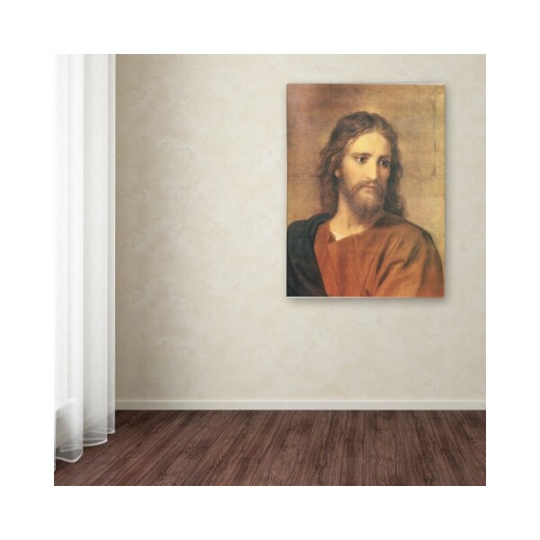 Trademark Fine Art Heinrich Hofmann 'Christ at Thirty-Three' Canvas Art, 24x32 - ALI10067-C2432GG