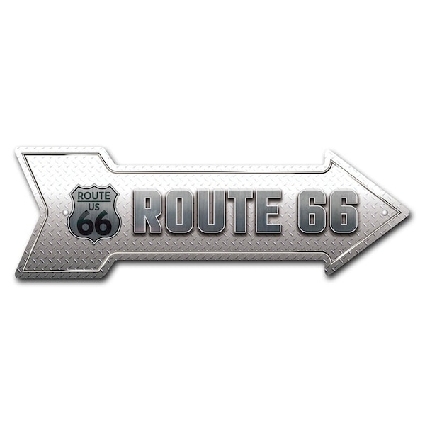 Signmission Route 66 2 Arrow Sign Funny Home Decor 18in Wide - P-ARROW-999638
