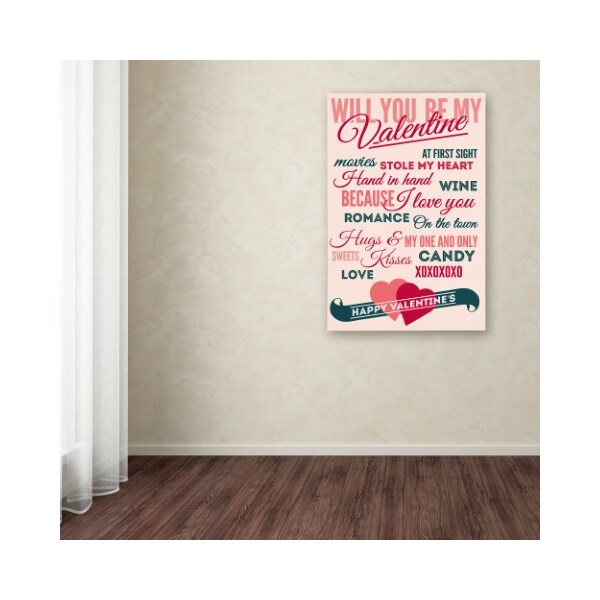 Trademark Fine Art Lantern Press 'Valentines Day' Canvas Art, 12x19 - ALI09875-C1219GG