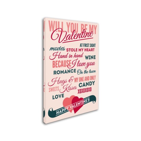 Trademark Fine Art Lantern Press 'Valentines Day' Canvas Art, 12x19 - ALI09875-C1219GG