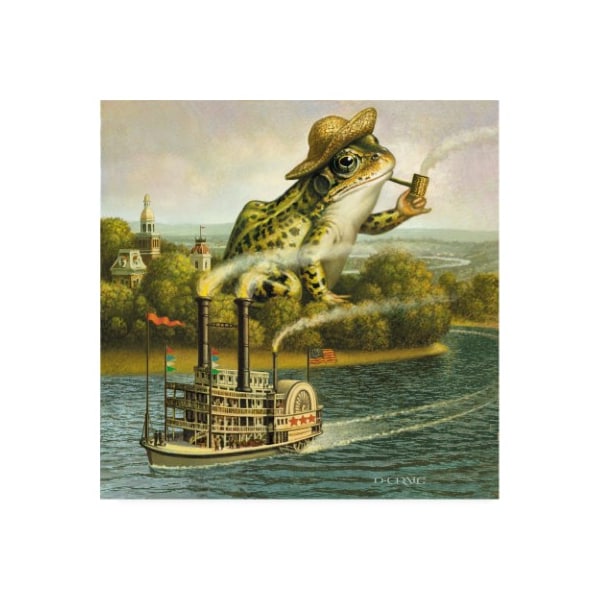 Trademark Fine Art Dan Craig 'Mark Twain' Canvas Art, 24x24 - ALI46405-C2424GG