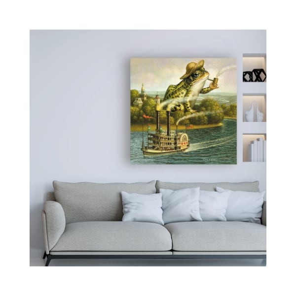 Trademark Fine Art Dan Craig 'Mark Twain' Canvas Art, 24x24 - ALI46405-C2424GG