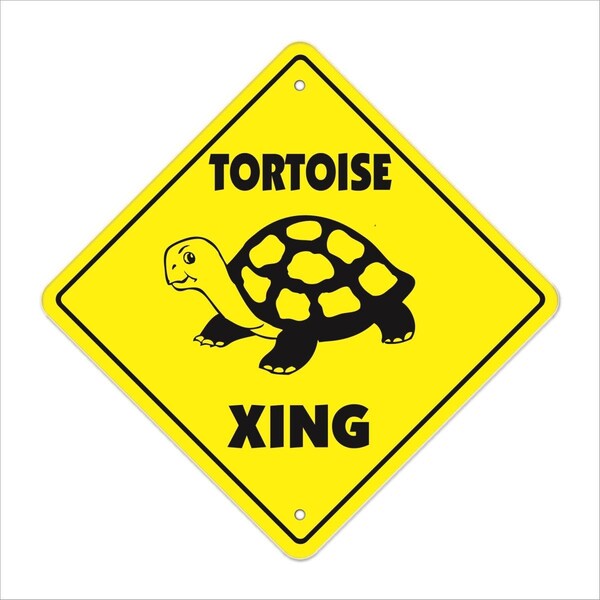 Amistad 12 x 12 in. Tortoise Crossing Zone Xing Sign - AM2678161