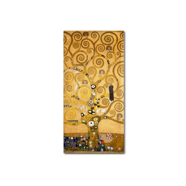 Trademark Fine Art Gustav Klimt 'Tree of Life Soclet Frieze 1905' Canvas Art, 16x32 - BL01454-C1632GG