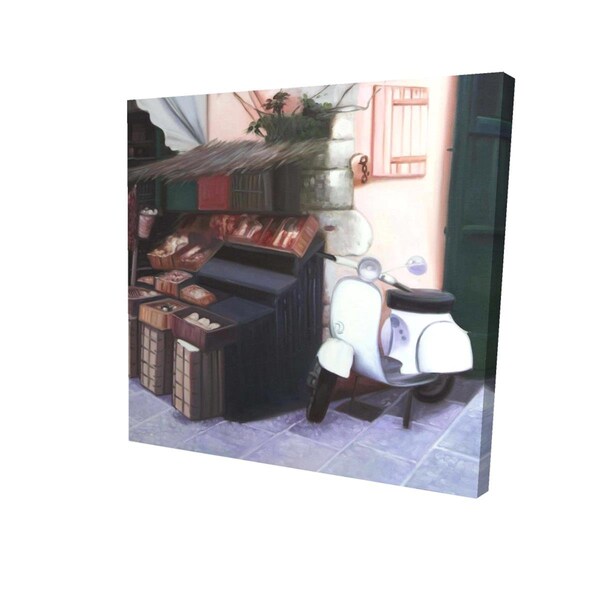 Fondo 12 x 12 in. Kiosk In Italy-Print on Canvas - FO3288495