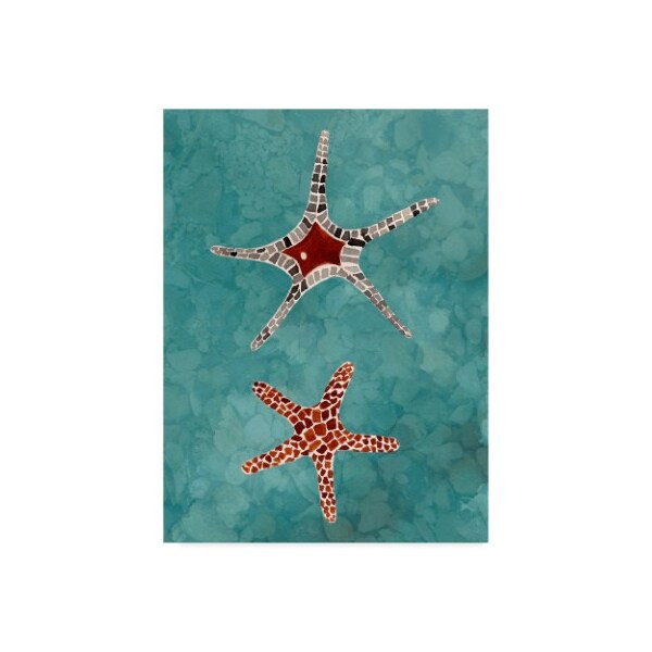 Trademark Fine Art Alicia Ludwig 'Twin Starfish I' Canvas Art, 35x47 - WAG09333-C3547GG