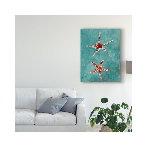 Trademark Fine Art Alicia Ludwig 'Twin Starfish I' Canvas Art, 35x47 - WAG09333-C3547GG