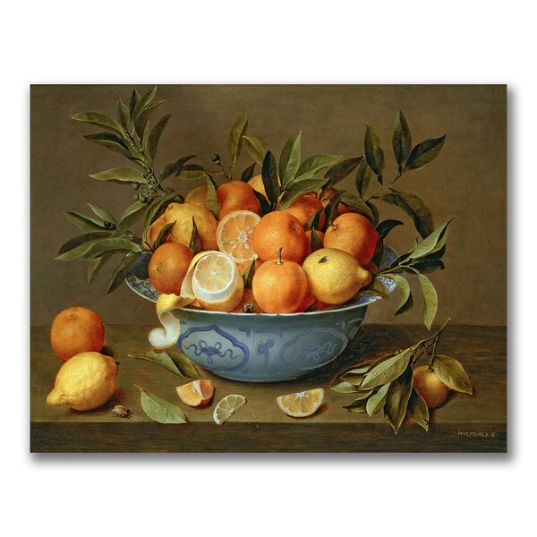 Trademark Fine Art Jacob van Hulsdonck 'Still Life with Oranges' Canvas Art, 35x47 - BL0721-C3547GG