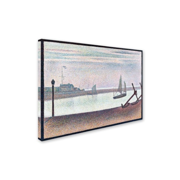 Trademark Fine Art Georges Seurat 'The Channel At Gravelines Evening' Canvas Art, 35x47 - AA00817-C3547GG