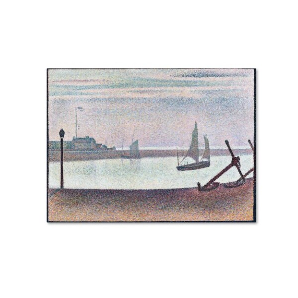 Trademark Fine Art Georges Seurat 'The Channel At Gravelines Evening' Canvas Art, 35x47 - AA00817-C3547GG