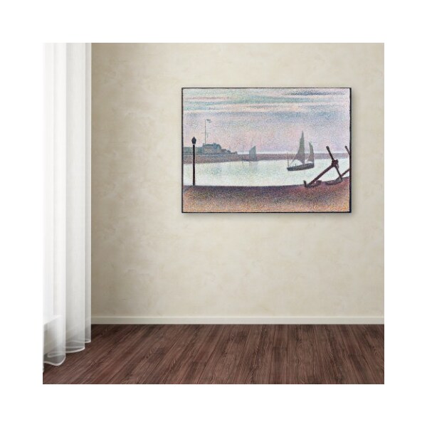 Trademark Fine Art Georges Seurat 'The Channel At Gravelines Evening' Canvas Art, 35x47 - AA00817-C3547GG