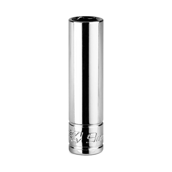 Capri Tools 1/4 in Drive 9 mm 6-Point Metric Deep Socket - 1-2171
