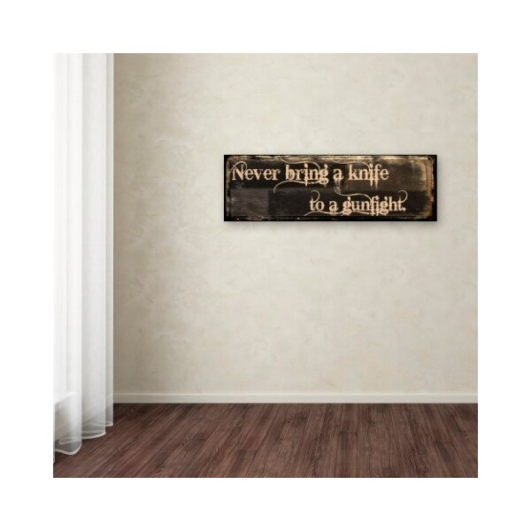 Trademark Fine Art Color Bakery 'Gunfight' Canvas Art, 6x19 - ALI4138-C619GG