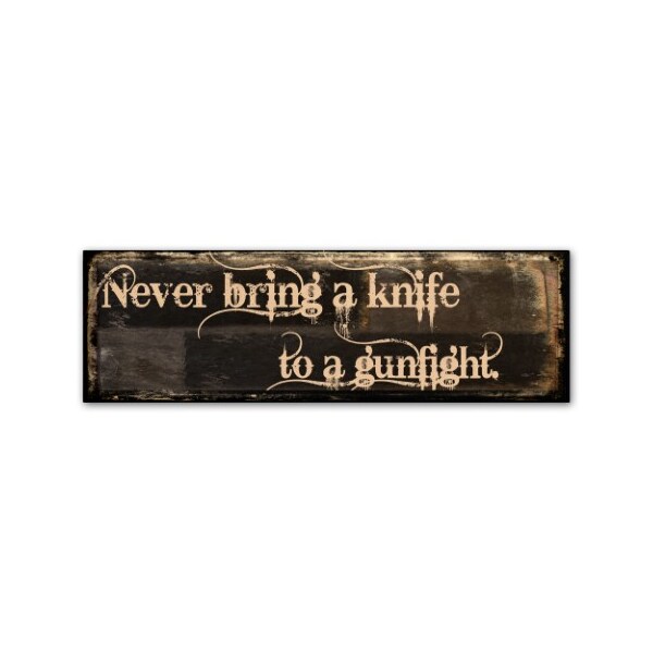 Trademark Fine Art Color Bakery 'Gunfight' Canvas Art, 6x19 - ALI4138-C619GG