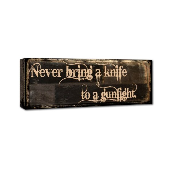 Trademark Fine Art Color Bakery 'Gunfight' Canvas Art, 6x19 - ALI4138-C619GG