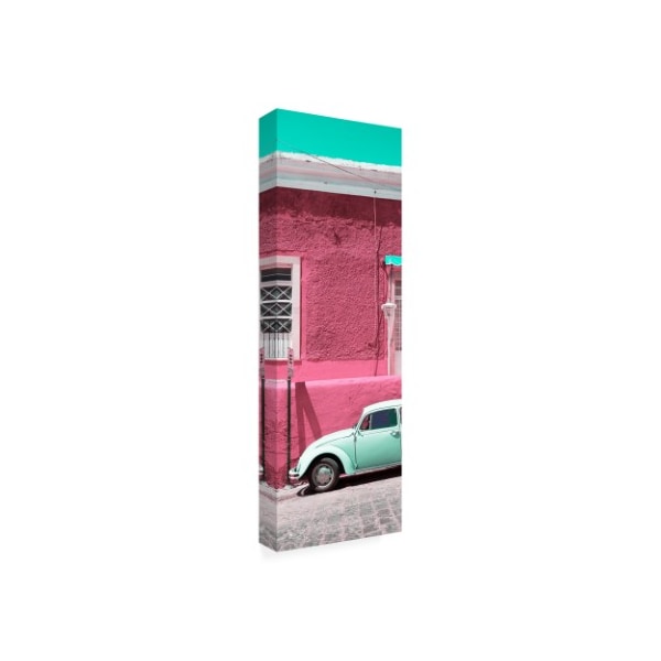 Trademark Fine Art Philippe Hugonnard 'Viva Mexico 2 VW Beetle Car and Pink Wall' Canvas Art, 6x19 - PH01620-C619GG