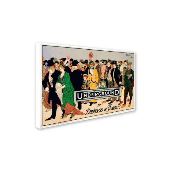 Trademark Fine Art Vintage Apple Collection 'Underground Business' Canvas Art, 12x19 - ALI6257-C1219GG