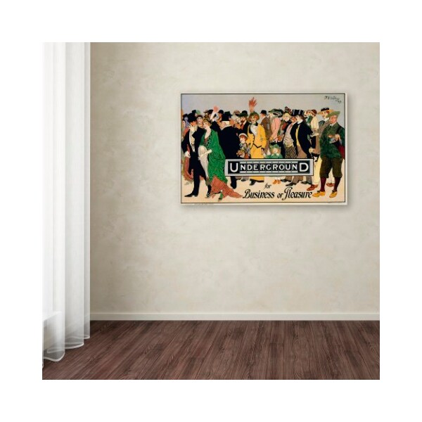 Trademark Fine Art Vintage Apple Collection 'Underground Business' Canvas Art, 12x19 - ALI6257-C1219GG