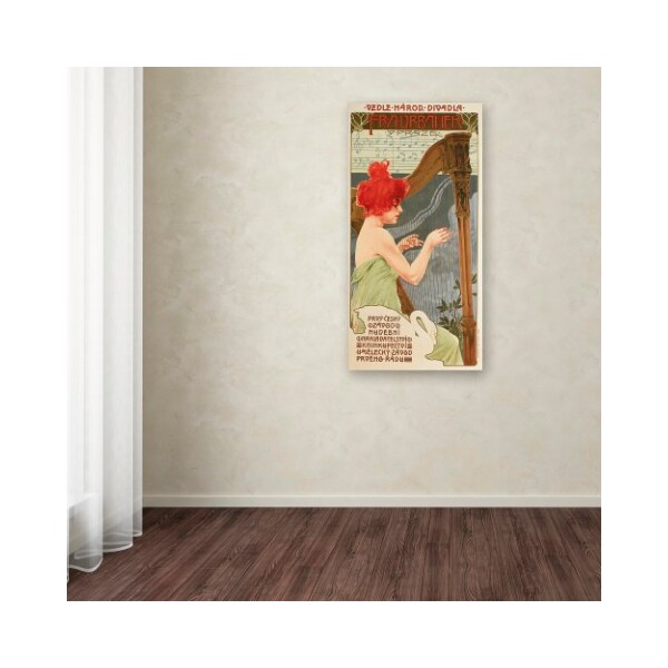 Trademark Fine Art Vintage Apple Collection 'Redhead Harp' Canvas Art, 12x24 - ALI6614-C1224GG