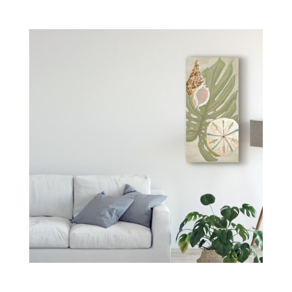 Trademark Fine Art June Erica Vess 'Palm Beach Iv' Canvas Art, 12x24 - WAG05983-C1224GG