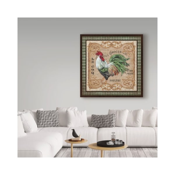 Trademark Fine Art Jean Plout 'Old World Rooster 3' Canvas Art, 14x14 - ALI37389-C1414GG