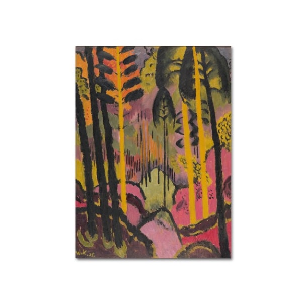 Trademark Fine Art Johann Walters 'Trunks And Foliage' Canvas Art, 14x19 - AA00550-C1419GG