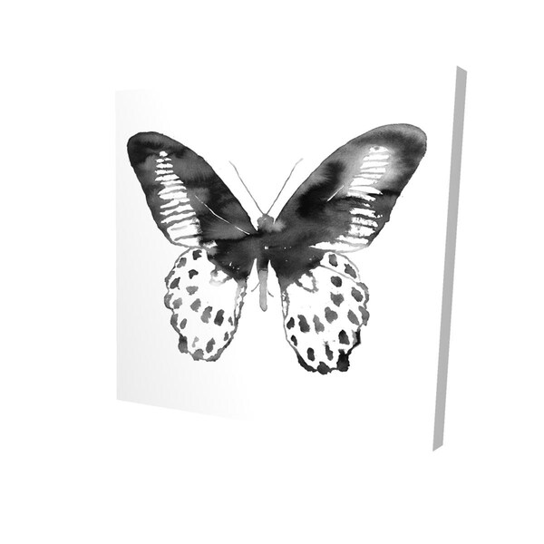 Fondo 32 x 32 in. Black Butterfly-Print on Canvas - FO2790576