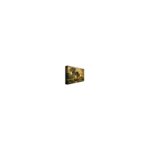 Trademark Fine Art George Inness 'Medfield Massachusetts' Canvas Art, 30x47 - BL0826-C3047GG