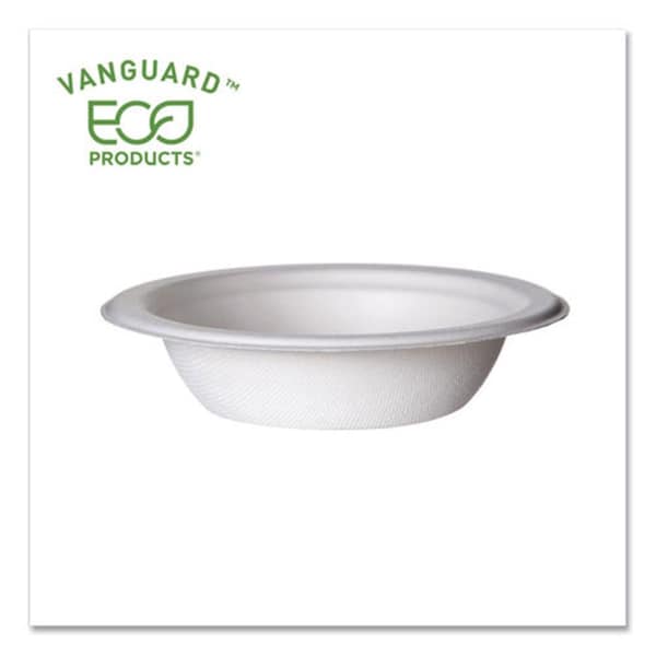 Eco-Products 12 oz Fiber Barrel Bowl, White - EPBL12NFA