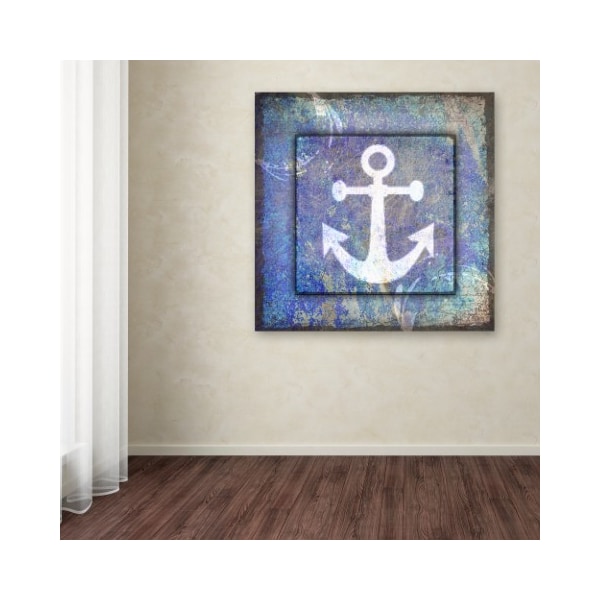 Trademark Fine Art LightBoxJournal 'Beach House Anchor' Canvas Art, 35x35 - ALI10283-C3535GG