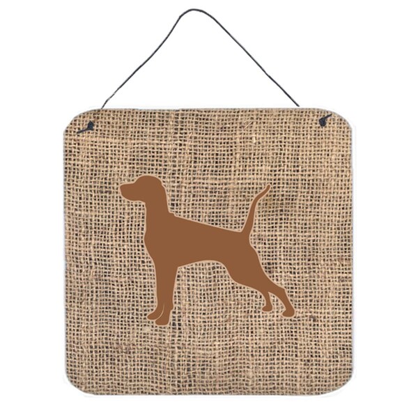 Jensendistributionservices Pointer Burlap And Brown Aluminium Metal Wall Or Door Hanging Prints - MI2102761