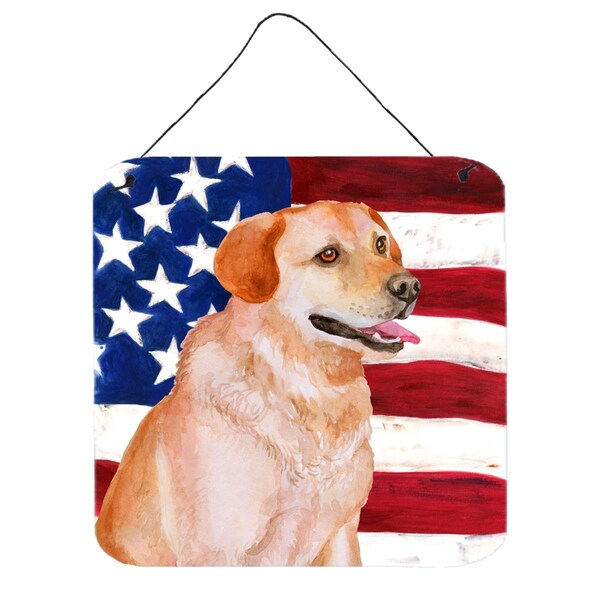 Jensendistributionservices Labrador Retriever Patriotic Wall or Door Hanging Prints - MI1706902