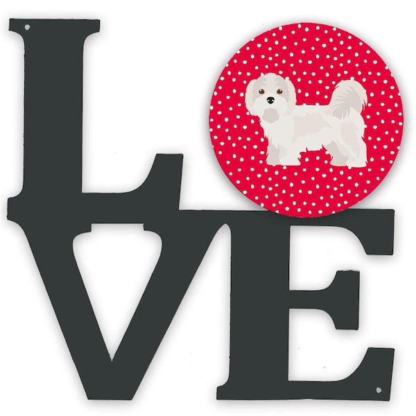 Carolines Treasures 11.5 x 11.75 in. Kyi-Leo Love Metal Artwork Wall Decor - CK5855WALV
