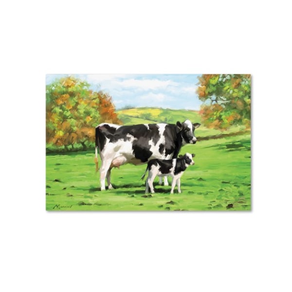 Trademark Fine Art The Macneil Studio 'Cow And Calf' Canvas Art, 12x19 - ALI8694-C1219GG
