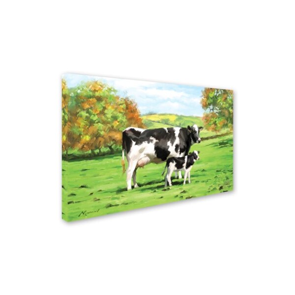 Trademark Fine Art The Macneil Studio 'Cow And Calf' Canvas Art, 12x19 - ALI8694-C1219GG