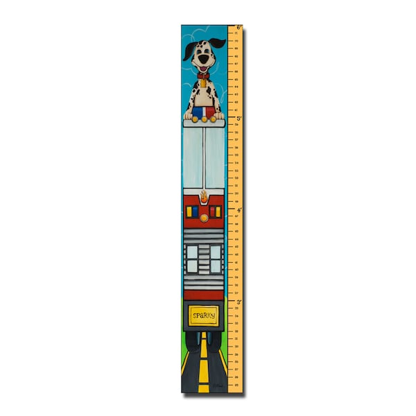Trademark Fine Art 6 Foot Growth Chart 'Growth Spark' by Sylvia Masek, 8x48 - SM0007-C848GG