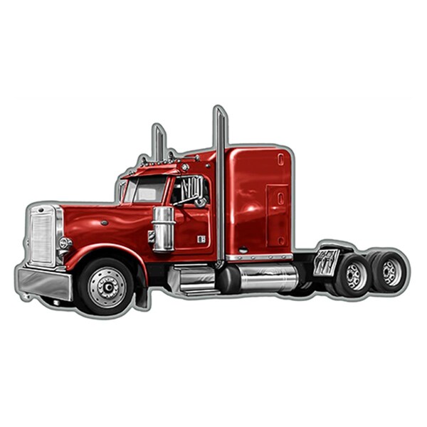 Amistad 17 in. Semi Truck Trucker Novelty Sign - AM2677826