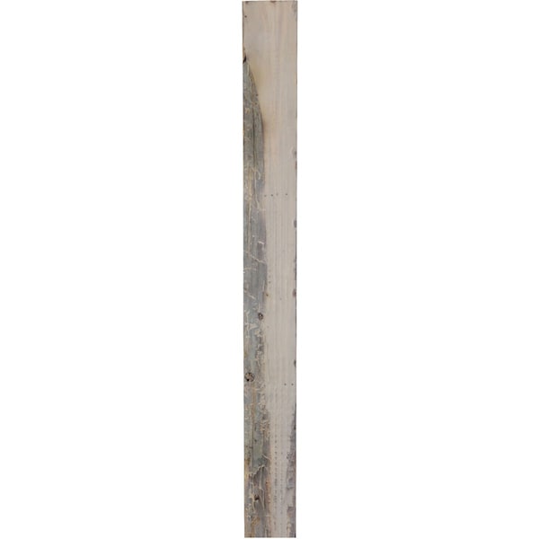 Ekena Millwork 19"W x 36"H x 3 1/2"D Vintage Farmhouse 2 Rung Ladder, Barnwood Decor Collection, Chalk Dust White - DECR019X036X04LDRWH