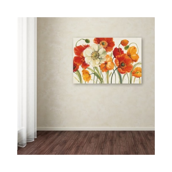 Trademark Fine Art Lisa Audit 'Poppies Melody I' Canvas Art, 22x32 - WAP0229-C2232GG