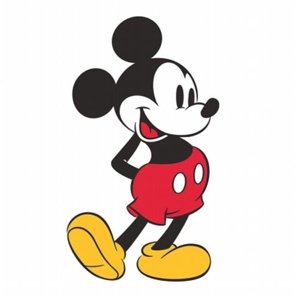 Procomfort Mickey Mouse Peel & Stick Giant Wall Decals; Red - Pack of 4 - PR121197
