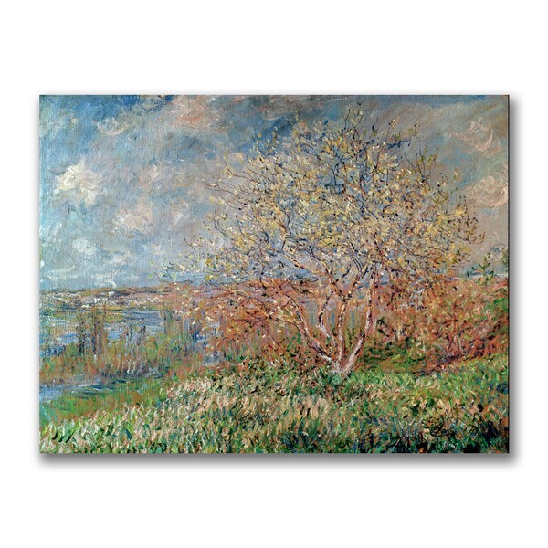 Trademark Fine Art Claude Monet 'Spring 1880' Canvas Art, 35x47 - BL0715-C3547GG