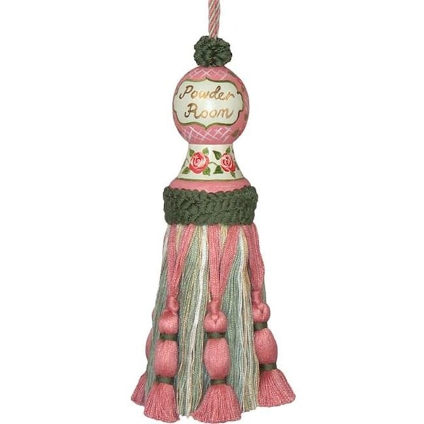 123 Creations 123 Creations C630.7.5 inch Powder Room - Hand Painted Tassel - C630.7.5