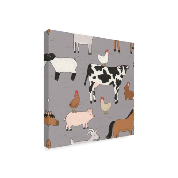 Trademark Fine Art Laura Marshall 'Country Roads Step 01D' Canvas Art, 35x35 - WAP09783-C3535GG