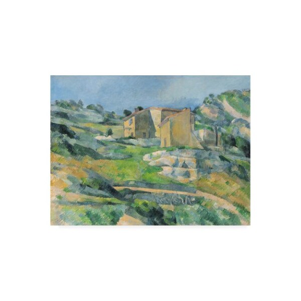 Trademark Fine Art Paul Cezanne 'Houses In the Provence 1833' Canvas Art, 14x19 - BL01361-C1419GG