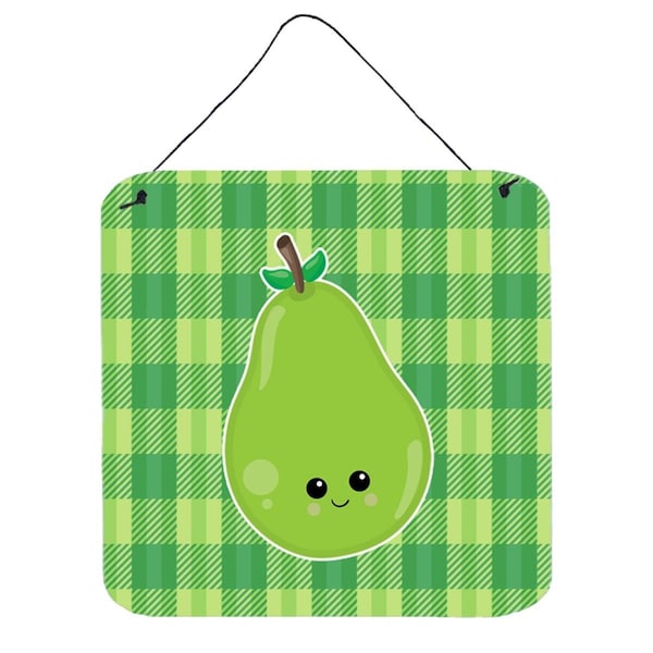 Carolines Treasures Pear Face Wall or Door Hanging Prints - BB6986DS66