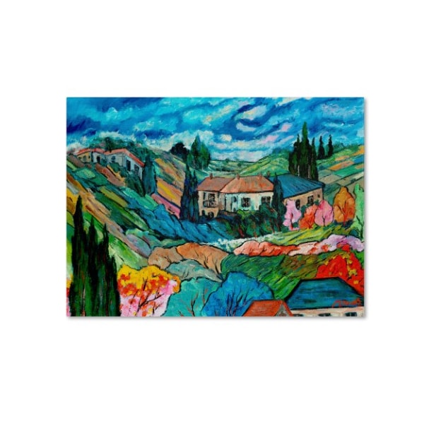Trademark Fine Art Manor Shadian 'Valley House' Canvas Art, 14x19 - MA0400-C1419GG
