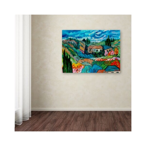 Trademark Fine Art Manor Shadian 'Valley House' Canvas Art, 14x19 - MA0400-C1419GG