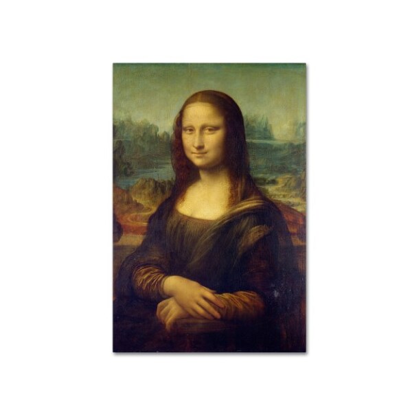 Trademark Fine Art Da Vinci 'Mona Lisa' Canvas Art, 12x19 - AA00440-C1219GG