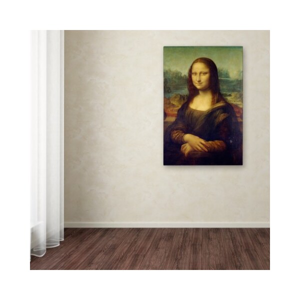 Trademark Fine Art Da Vinci 'Mona Lisa' Canvas Art, 12x19 - AA00440-C1219GG