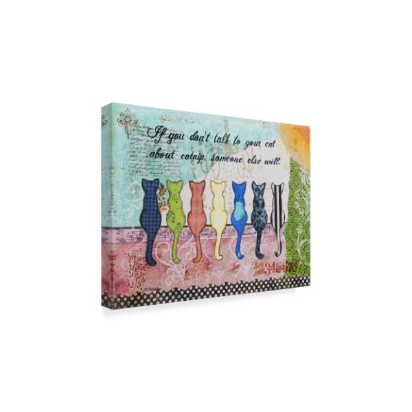 Trademark Fine Art Let Your Art Soar 'Cat Talk' Canvas Art, 14x19 - ALI42478-C1419GG